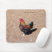 Tapis de souris Coq Coq doré (Avec souris)