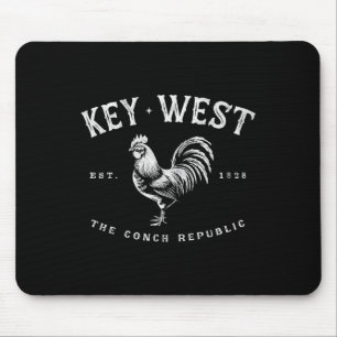 Tapis De Souris Coq de Key West drôle Poulet Lever de soleil Pêche