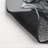 Tapis De Souris Coq noir et blanc (Coin)