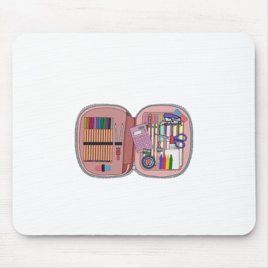 Tapis De Souris Coque de crayon scolaire (Devant)