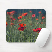 Tapis De Souris Coquelicots dans un champ (Avec souris)