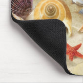 Tapis De Souris Coques de mer sur la plage (Coin)