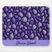 Tapis De Souris Coques de mer violettes (Devant)