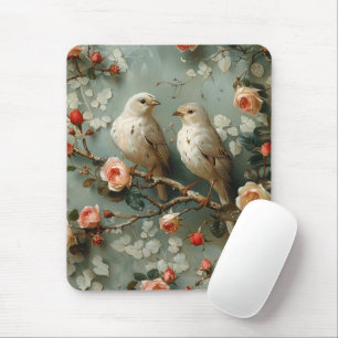 Tapis De Souris Coquette Birds Floral