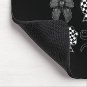 Tapis De Souris Coquette Bow À damiers Drapeau Course automobile F (Coin)