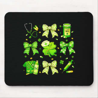 Tapis De Souris Coquette Bow Tie Nurse Funny For Girl Women St Pat