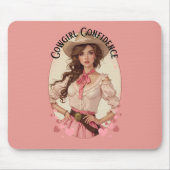 Tapis De Souris Coquette Cowgirl Western Mode Portrait (Devant)