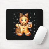 Tapis De Souris Coquette Cute Gingerbread Leopard Bow Christmas Gi (Avec souris)