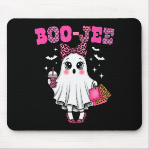 Tapis De Souris Coquette Léopard Fantôme Café Boo-jee Halloween Bo