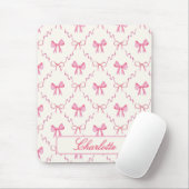 Tapis De Souris Coquette Rose Bow (Avec souris)