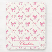 Tapis De Souris Coquette Rose Bow (Devant)