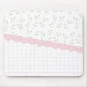 Tapis De Souris Coquette rose floral Pad (Devant)