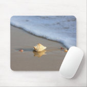 Tapis De Souris Coquillage sur la plage (Avec souris)