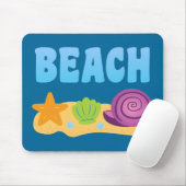 Tapis De Souris Coquillages De Plage (Avec souris)
