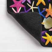 Tapis De Souris Coquillages & Starfish sur Noir - Pad souris (Coin)