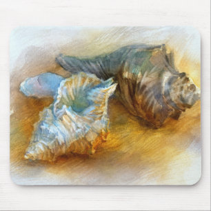 Tapis De Souris Coquillages sur la plage