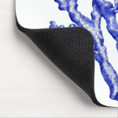 Tapis De Souris Corail bleu (Coin)