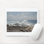 Tapis De Souris Corail et vagues (Avec souris)