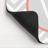 Tapis De Souris Coral Chevron Monogram Pad (Coin)