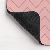 Tapis De Souris Coral Pink Chevron (Coin)