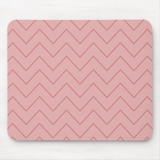 Tapis De Souris Coral Pink Chevron (Devant)