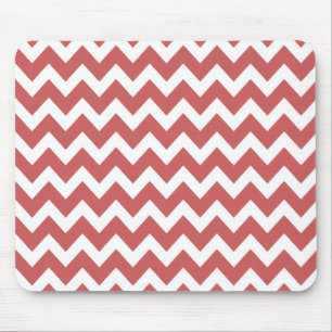 Tapis De Souris Coral Zigzag Chevron Stripes