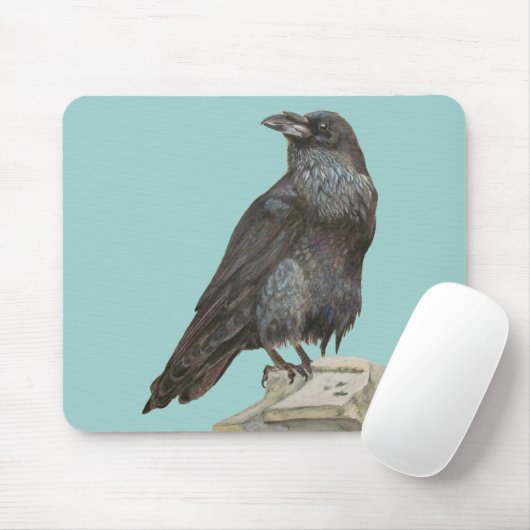 Tapis De Souris Corbeau (Avec souris)