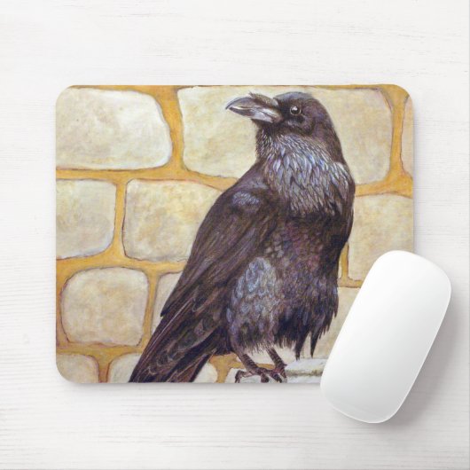 Tapis De Souris Corbeau (Avec souris)