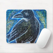 Tapis De Souris Corbeau (Avec souris)