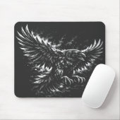 Tapis De Souris Corbeau gothique – par BurnsInHell (Avec souris)