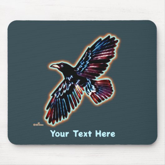 Tapis De Souris Corbeau Iridescendant (Devant)