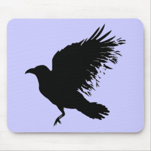 Tapis De Souris Corbeau - noir