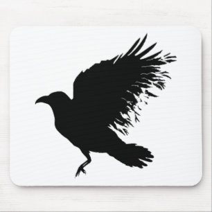 Tapis De Souris Corbeau - noir