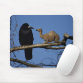 Tapis De Souris Corbeau surpris (Avec souris)