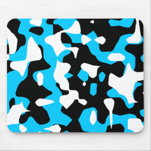 Tapis De Souris Corey Tiger 80s Rétro Camouflage Bleu (Camo)