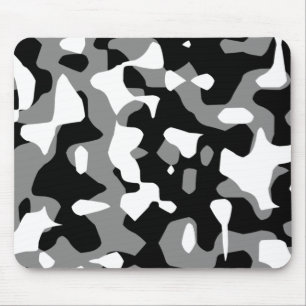 Tapis De Souris Corey Tiger 80s Rétro Camouflage Gris (Camo)
