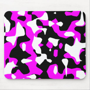 Tapis De Souris Corey Tiger 80s Rétro Camouflage Rose Chaud (Camo)