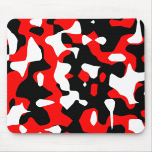 Tapis De Souris Corey Tiger 80s Rétro Camouflage Rouge (Camo)