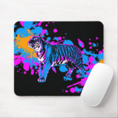 Tapis de souris Corey Tiger 80s Tiger éclaboussure (Avec souris)