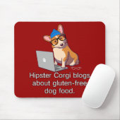 Tapis De Souris Corgi 2 de hippie (Avec souris)