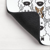 Tapis De Souris Corgi chez les moutons (Coin)