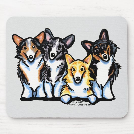 Tapis De Souris Corgi Clan (Devant)