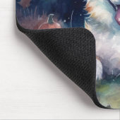 Tapis De Souris Corgi d'Halloween avec la peur Citrouille (Coin)