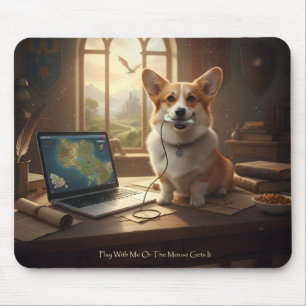 Tapis De Souris Corgi et souris