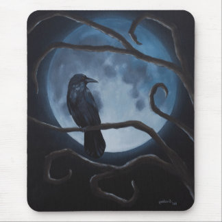 Tapis De Souris Corneille de lune de Raven