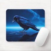 Tapis De Souris Corneille noire (Avec souris)