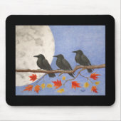 Tapis De Souris Corneilles de récolte Mousepad (Devant)