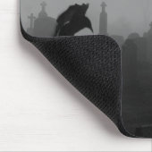 Tapis De Souris Corneilles Gothiques En Monochrome (Coin)