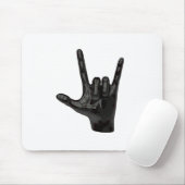Tapis De Souris cornes diable main (Avec souris)