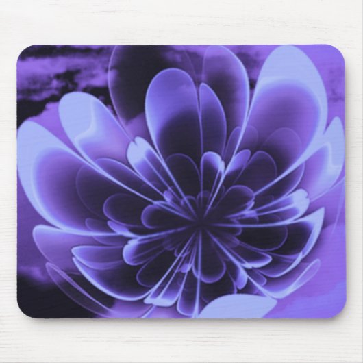 Tapis De Souris Corolla Bleue Stimulée Pétales (Devant)
